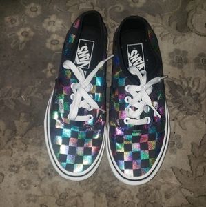 Womens Vans multi chrome